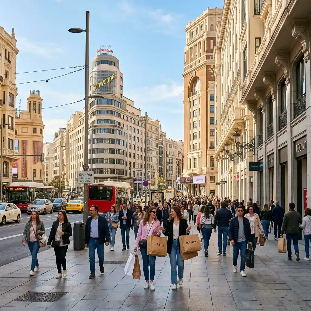 De compres per Gran Vía i Fuencarral